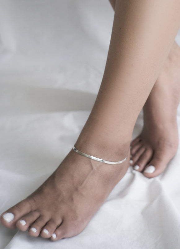 Flat chain anklet – Flying Fish Accessories