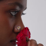 Bloem nose pin (two toned)