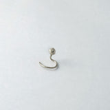 Hammered dot in silver finish