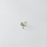 Hammered dot in silver finish
