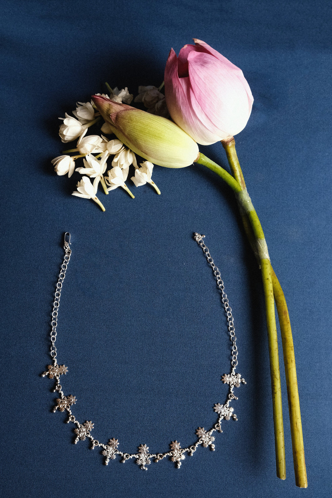 Mirage necklace with silver plating