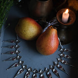 Folded leaf necklace