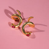 Swirl earrings