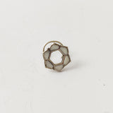 White enamel nose pin