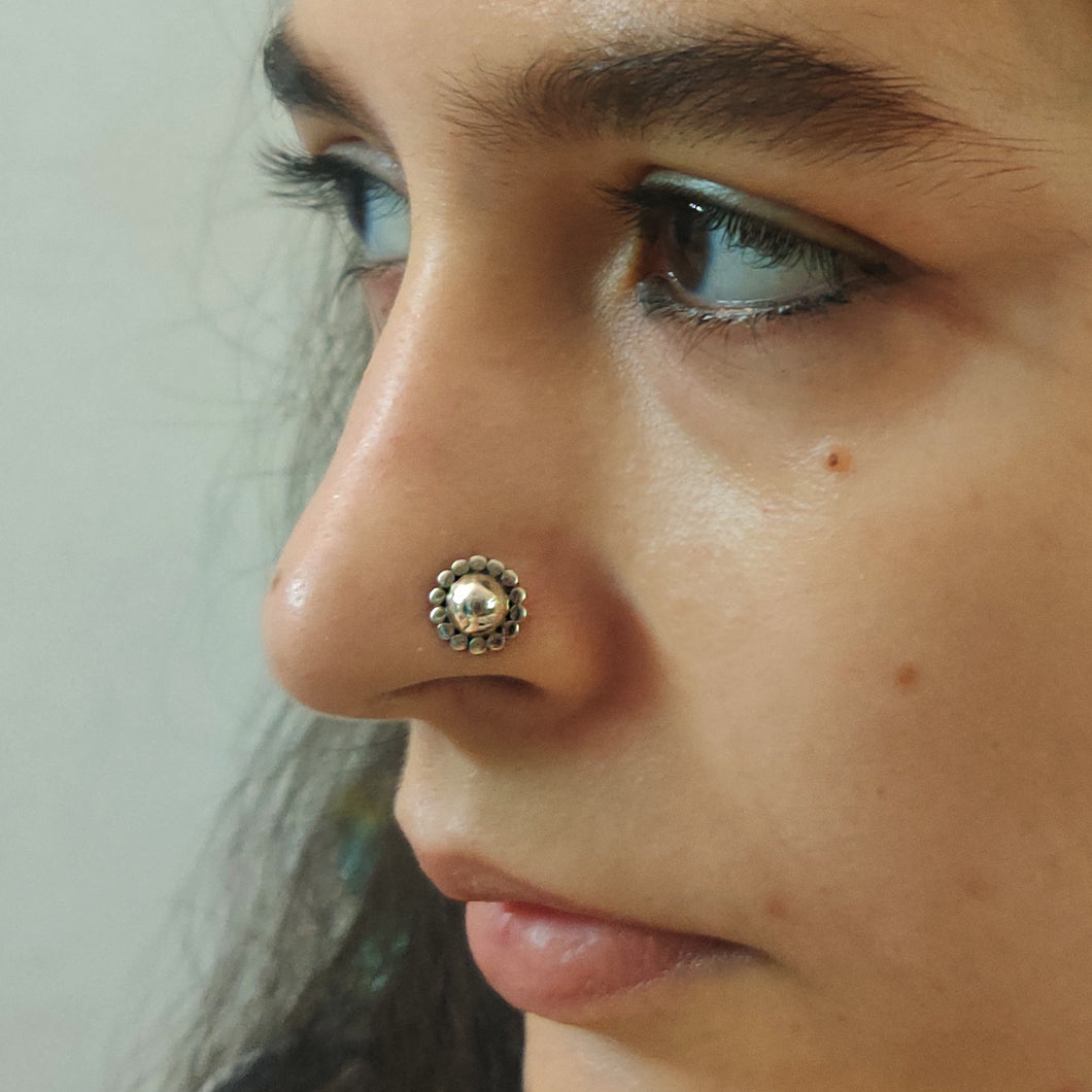 Domed nose pin