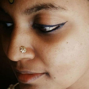 Bloem nose pin (two toned)