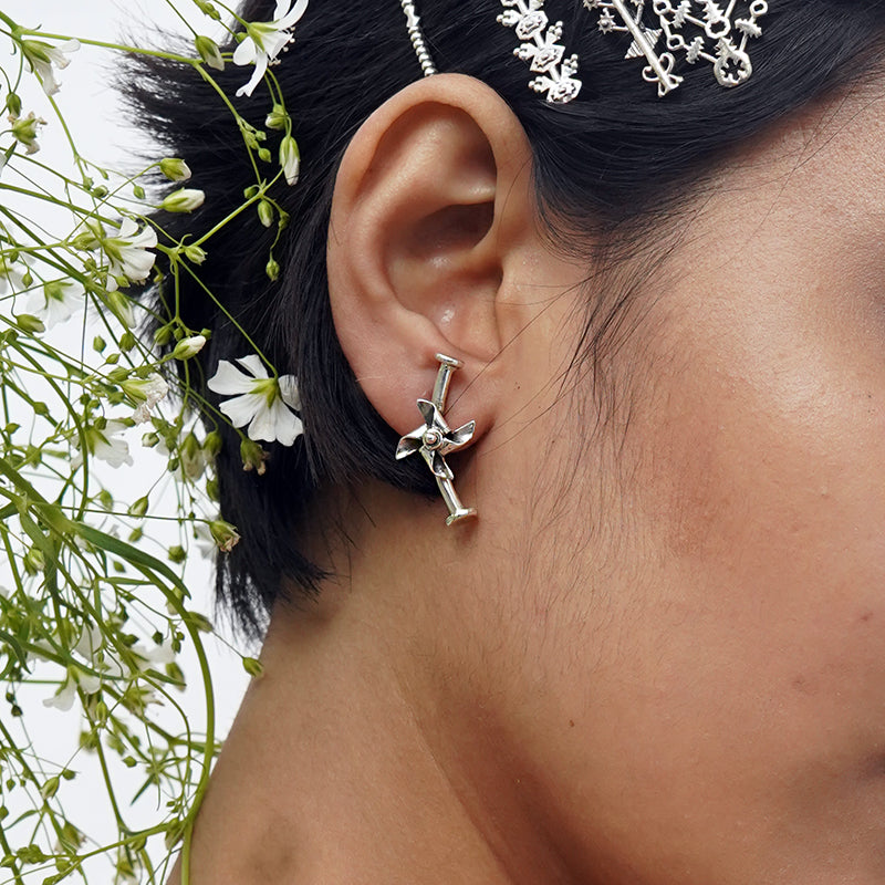 Pinwheel earrings