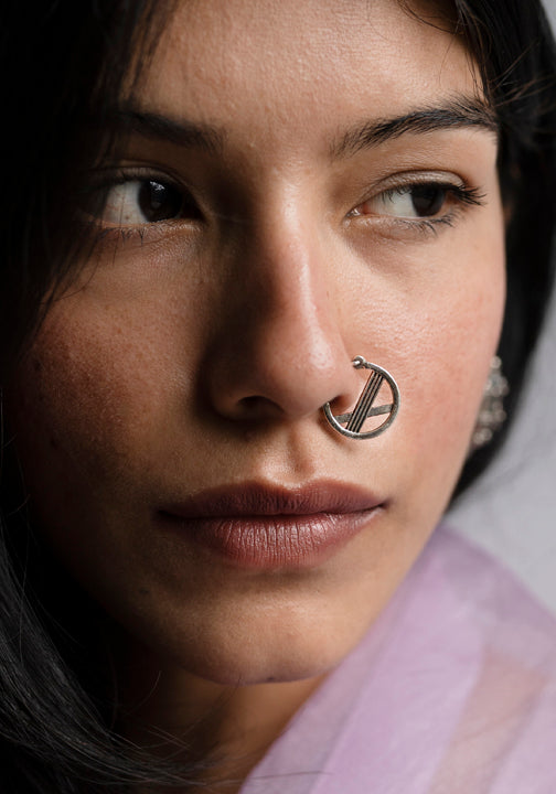 20g Double Layered Nose Ring For Single Piercing – DustyJewelz