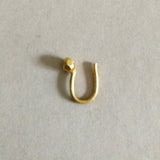 Hammered dot with gold plating