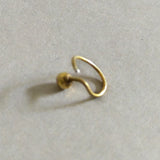 Hammered dot with gold plating