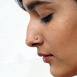 Hammered dot with gold plating