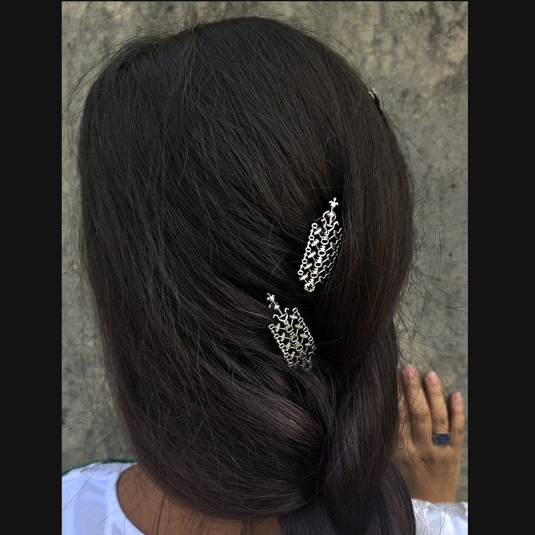 Lattice hair pin