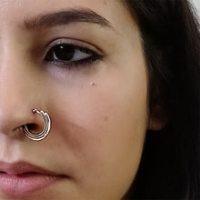 Layered nose ring (left + right side)